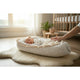 Cosulet bebelus, MimiNu, Premium, Pentru dormit, Baby Nest 55 x 75 cm, Cu Volanase si dantela, Husa 100% bumbac, Din bumbac certificat Oeko Tex Standard 100, Meadow