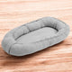 Cosulet bebelus, New Baby, Pentru dormit, Baby Nest 80 x 50 cm, Din muselina, Din materiale certificate Oeko Tex Standard 100, Light Grey