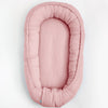 Cosulet bebelus, New Baby, Pentru dormit, Baby Nest 80 x 50 cm, Din muselina, Din materiale certificate Oeko Tex Standard 100, Pink