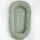 Cosulet bebelus, New Baby, Pentru dormit, Baby Nest 80 x 50 cm, Din muselina, Din materiale certificate Oeko Tex Standard 100, Salvia