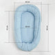 Cosulet bebelus, New Baby, Pentru dormit, Baby Nest 80 x 50 cm, Din muselina, Din materiale certificate Oeko Tex Standard 100, White