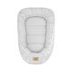 Cosulet bebelus, Qmini, Pentru dormit, Baby Nest 55 x 75 cm, Husa 100% muselina dubla, Material certificat Oeko Tex Standard 100, Gray
