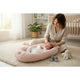 Cosulet bebelus, Qmini, Pentru dormit, Baby Nest 55 x 75 cm, Husa 100% muselina dubla, Material certificat Oeko Tex Standard 100, Powder Pink