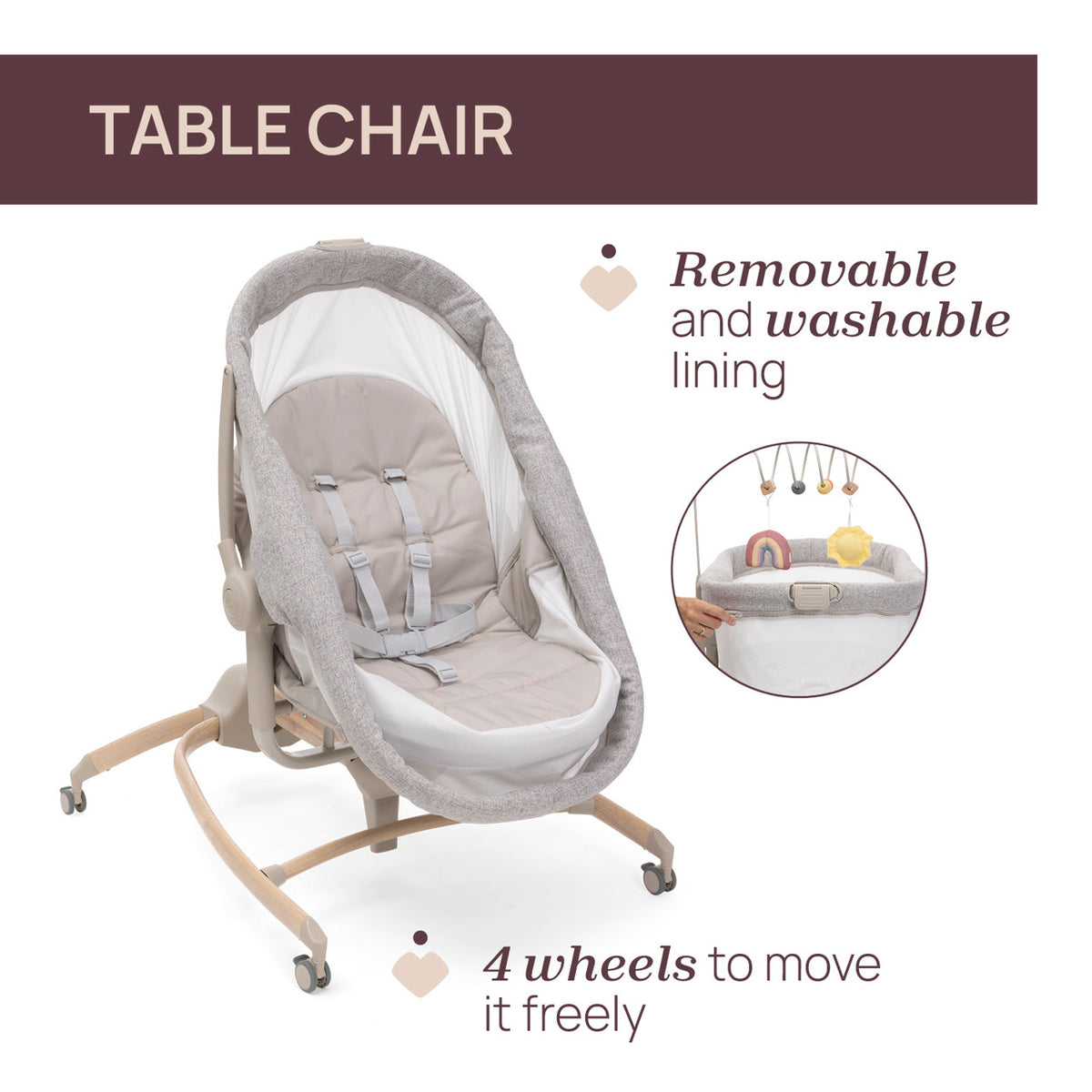 Cosulet multifunctional 4 in 1 Chicco Baby Hug Armonia, Scandinavian (Gri), 0 luni+ - gogobaby.ro