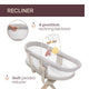 Cosulet multifunctional 4 in 1 Chicco Baby Hug Armonia, Scandinavian (Gri), 0 luni+