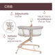Cosulet multifunctional 4 in 1 Chicco Baby Hug Armonia, Scandinavian (Gri), 0 luni+