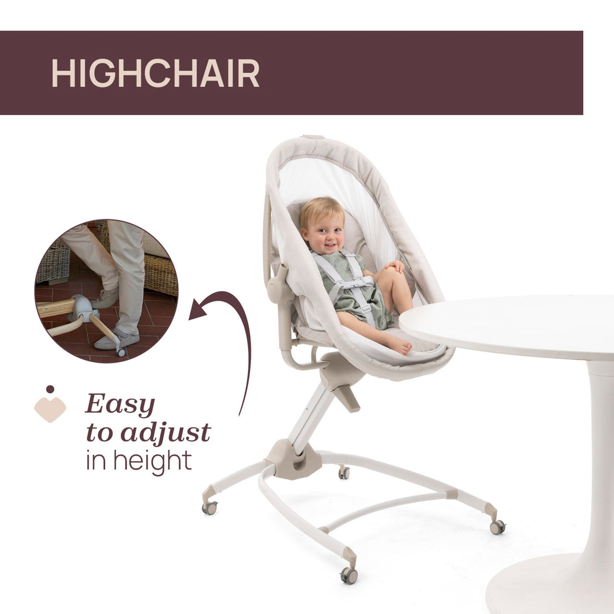 Cosulet multifunctional 4 in 1 Chicco Baby Hug Armonia, MotherPearl (Bej), 0 luni+