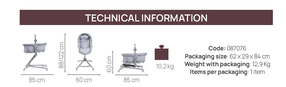 Cosulet multifunctional 5 in 1 Chicco Baby Hug Pro, EarlGrey (Gri), 0luni+ - gogobaby.ro