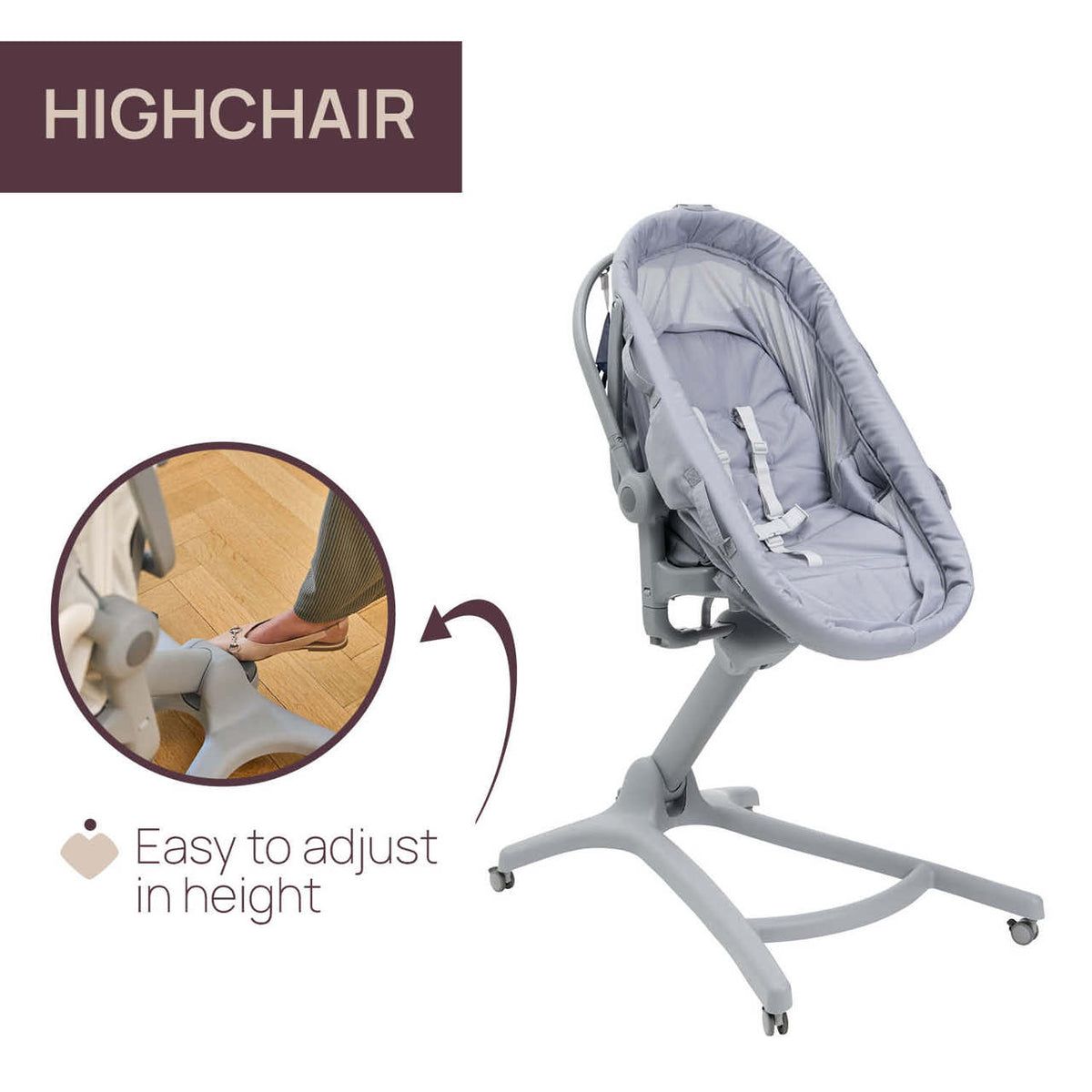 Cosulet multifunctional 5 in 1 Chicco Baby Hug Pro, EarlGrey (Gri), 0luni+ - gogobaby.ro