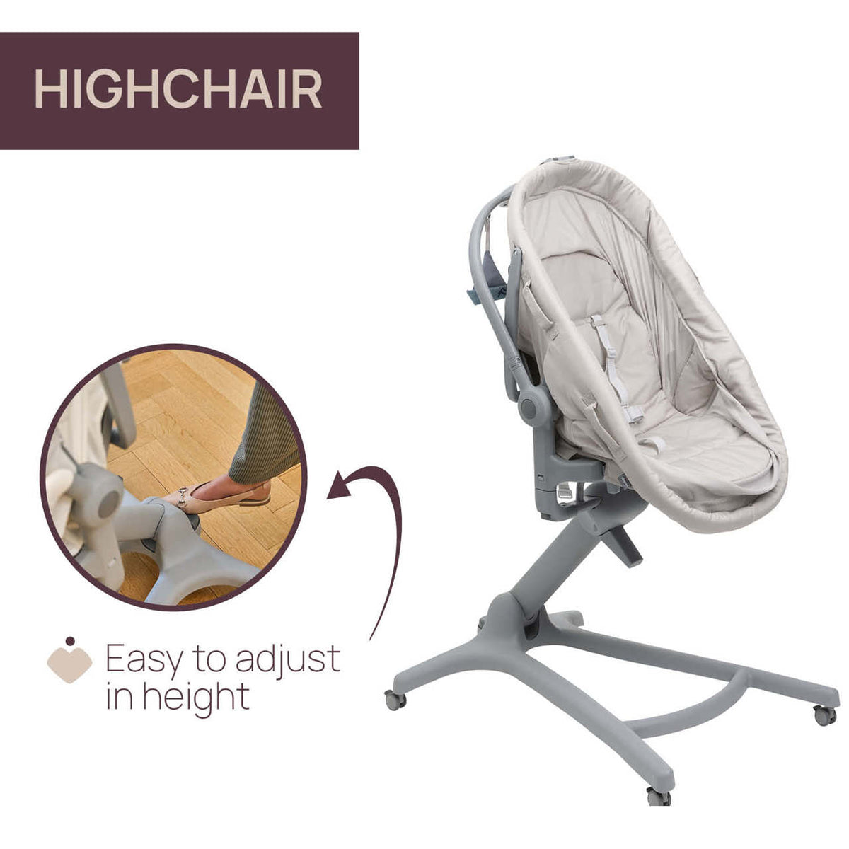 Cosulet multifunctional 5 in 1 Chicco Baby Hug Pro, BeigeLatte (Bej), 0luni+ - gogobaby.ro