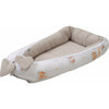 Cosulet reversibil, Bubaba, Sleepy Animals, Pentru bebelusi, Dimensiune 95 x 60 x 20 cm, De la nastere pana la 4 luni, Bej