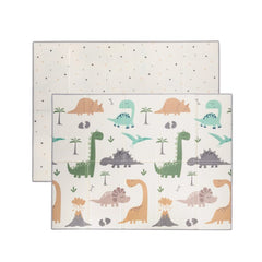 Covoras de joaca, FreeON, Magic Dino, Cu doua fete, Pliabil, Protectie impotriva loviturilor, 200 x 150 cm, Cu Imprimeu pe ambele parti, 0 luni+, Multicolor
