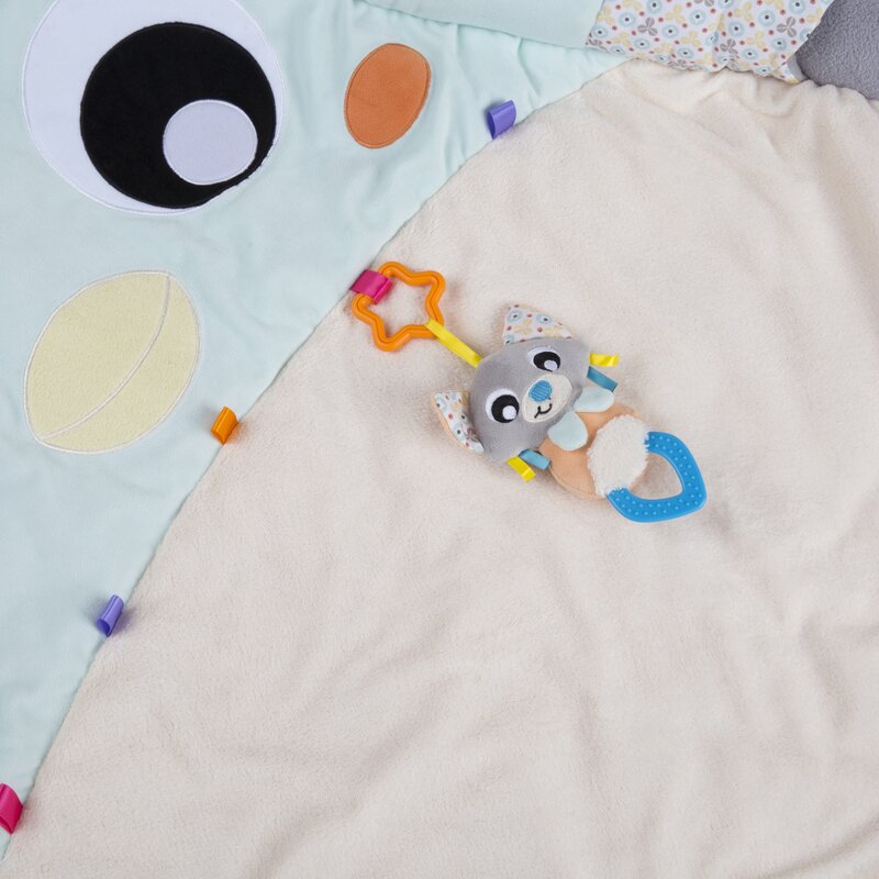 Covoras educational, Playgro, Penguin, Pentru copii, Interactiv, Multifunctional, Pentru activitati fizice, Cu elemente detasabile, 0 luni+, Snuggle Me Penguin Tummy Time Gym-Bag