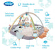 Covoras educational, Playgro, Penguin, Pentru copii, Interactiv, Multifunctional, Pentru activitati fizice, Cu elemente detasabile, 0 luni+, Snuggle Me Penguin Tummy Time Gym-Bag
