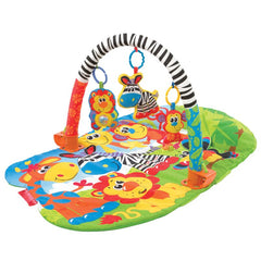 Covoras educational, Playgro, Pentru copii, Interactiv, Multifunctional, Pentru activitati fizice, Cu elemente detasabile, 0 luni+, 5 in 1 Safari Super Gym