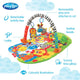 Covoras educational, Playgro, Pentru copii, Interactiv, Multifunctional, Pentru activitati fizice, Cu elemente detasabile, 0 luni+, 5 in 1 Safari Super Gym