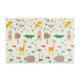 Covoras educativ, Petite&Mars, Campy L, Din spuma XPE non-toxica, Cu doua fete, Suprafata antiderapanta, 130x200 cm, Pliabil compact 40×32×21 cm, Model animalute si forme geometrice