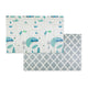 Covoras educativ, Petite&Mars, Campy L, Din spuma XPE non-toxica, Cu doua fete, Suprafata antiderapanta, 130x200 cm, Pliabil compact 40×32×21 cm, Model masini si forme geometrice