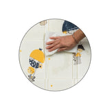 Covoras educativ, Petite&Mars, Campy L, Din spuma XPE non-toxica, Cu doua fete, Suprafata antiderapanta, 130x200 cm, Pliabil compact 40×32×21 cm, Model baloane si forme geometrice