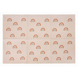 Covoras puzzle, Free2Play, Pentru copii, Din spuma, 121 x 178.5 cm, 6 bucati, 36 luni+, Rainbow