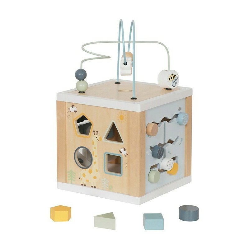 Cub activitati, Baby Mix, Din lemn, Ocean Montessori