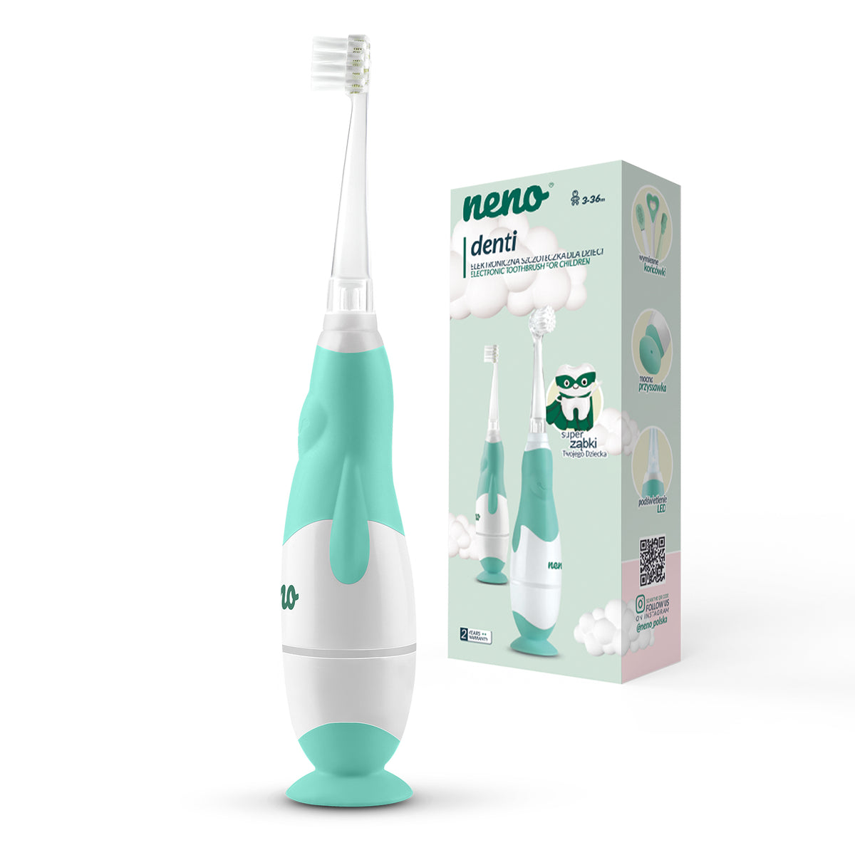 Neno – Periuta electrica Denti, cu 4 accesorii suplimentare - gogobaby.ro
