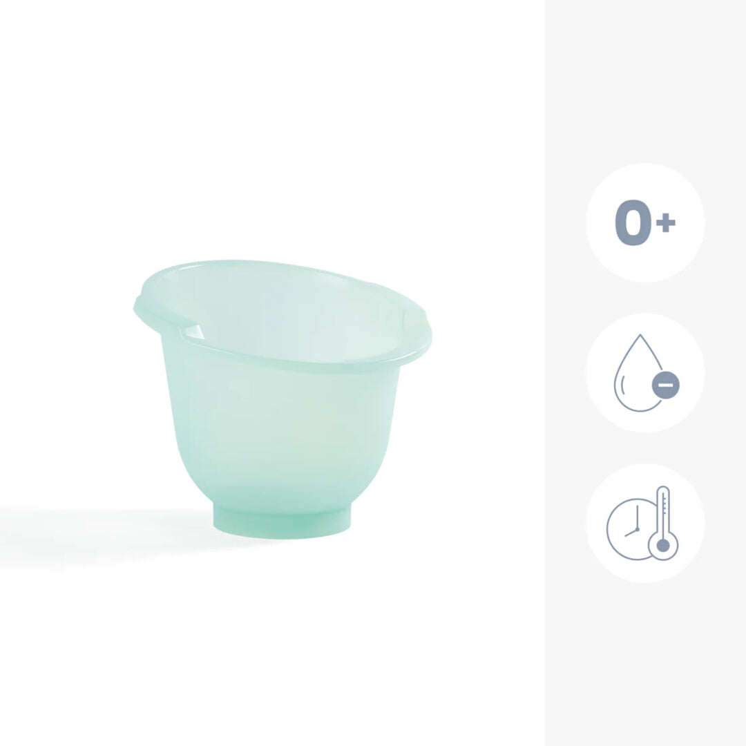 Doomoo - Cadita ergonomica pentru baita bebelusului Shantala Mint - gogobaby.ro
