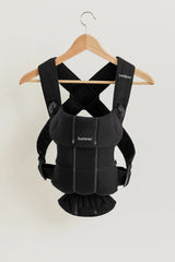 BabyBjorn - Marsupiu anatomic Mini, cu pozitii multiple de purtare, Black, Tesatura-Tricot