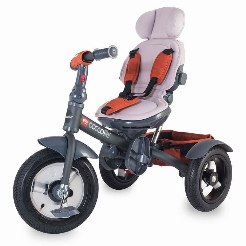 Tricicleta multifunctionala Coccolle Giro Plus Albastru - gogobaby.ro