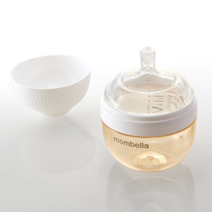 Biberon Anticolici Mombella Breast-Like, 120ml, Tetina S flux lent, PPSU, Ivory