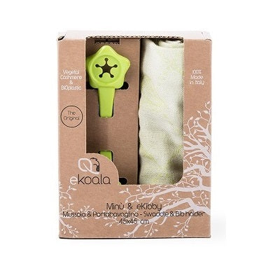 Set Swaddle si suport de prindere baveta, eKoala, Green - gogobaby.ro