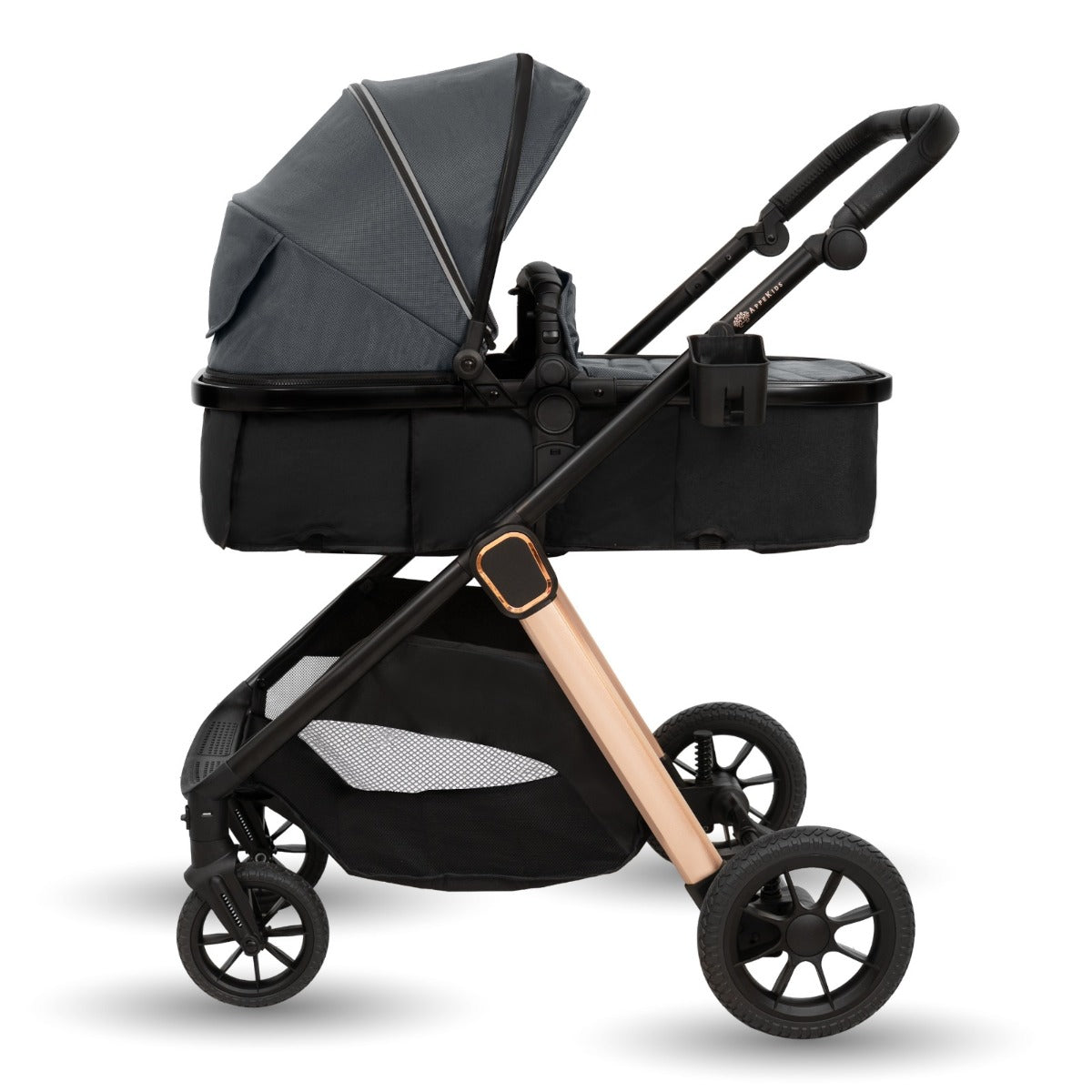 Carucior transformabil 2in1, Appekids Elite - Navy Grey