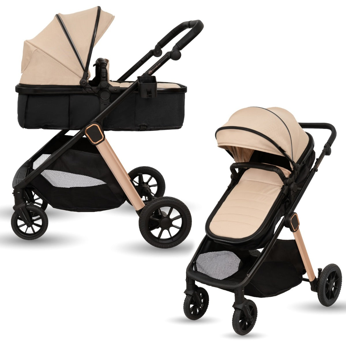 Carucior transformabil 2in1, Appekids Elite - Sand - gogobaby.ro
