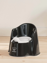 BabyBjorn - Olita cu protectie spate Potty Chair Black/White