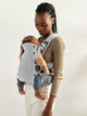 BabyBjorn - Marsupiu anatomic cu multiple pozitii de purtare colectia Harmony, 3D Mesh, Silver - Editie Limitata