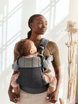 BabyBjorn - Marsupiu anatomic cu multiple pozitii de purtare colectia Harmony, 3D Mesh, Anthracite - Editie Limitata