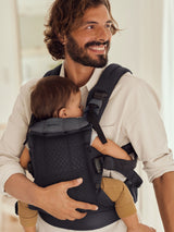 BabyBjorn - Marsupiu anatomic cu multiple pozitii de purtare colectia Harmony, 3D Mesh, Anthracite - Editie Limitata