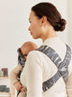 BabyBjorn - Marsupiu anatomic Mini, cu multiple pozitii de purtare, Anthracite/Landscape, Bumbac, Editie Limitata