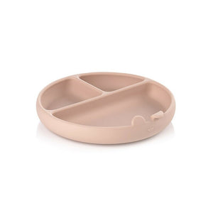 Farfurie BLW, Jane, Din silicon, Cu ventuze, 17 x 17 x 4 cm, BPA Free, Pale