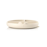 Farfurie BLW, Jane, Din silicon, Cu ventuze, 17 x 17 x 4 cm, BPA Free, Sand