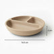 Farfurie compartimentata, Bocioland, Rotunda, Cu 3 compartimente, Fara BPA, 6-36 luni, Beige
