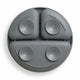 Farfurie compartimentata, Bocioland, Rotunda, Cu 3 compartimente, Fara BPA, 6-36 luni, Dark grey