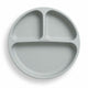 Farfurie compartimentata, Bocioland, Rotunda, Cu 3 compartimente, Fara BPA, 6-36 luni, Gray