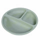 Farfurie compartimentata, Bocioland, Rotunda, Cu 3 compartimente, Silicon, Fara BPA, 6-36 luni, Green