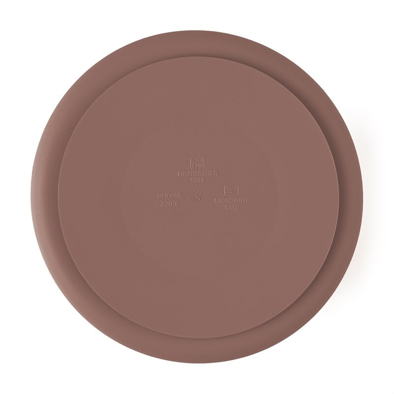 Farfurie compartimentata, Petite&Mars, Take&Match, Din silicon, Rotunda, Cu ventuza si 3 compartimente, Adecvata pentru masina de spalat vase si microunde, Nu absoarbe mirosuri, Fara BPA, 500 ml, 6 luni+, Velvet Latte, Maro pudrat - gogobaby.ro
