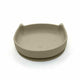 Farfurie in forma de pisicuta, Bocioland, Cu ventuze, Silicon, Fara BPA, 6-36 luni, Dark Beige
