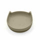 Farfurie in forma de pisicuta, Bocioland, Cu ventuze, Silicon, Fara BPA, 6-36 luni, Dark Beige