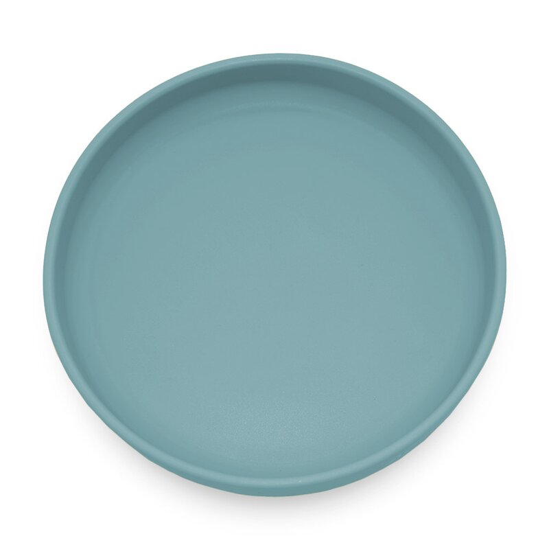 Farfurie, Petite&Mars, Take&Match, Din silicon, Cu ventuza, Fara BPA, Adecvata pentru masina de spalat vase si microunde, Nu absoarbe mirosuri, 6 luni+, 400 ml, Frosted Sky, Albastru - gogobaby.ro