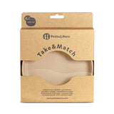 Farfurie, Petite&Mars, Take&Match, Din silicon, Cu ventuza, Fara BPA, Adecvata pentru masina de spalat vase si microunde, Nu absoarbe mirosuri, 6 luni+, 400 ml, Frosted Sky, Albastru