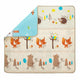 Covoras de joaca, Feedo, Reversibil, Impermeabil, Din spuma, Fara BPA, 180 x 180 x 1 cm, 0 luni+, Multicolor